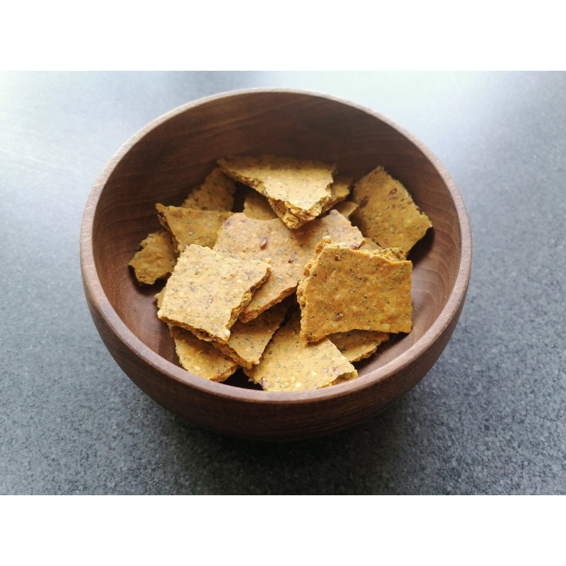 Crackers graines et sel jaune
