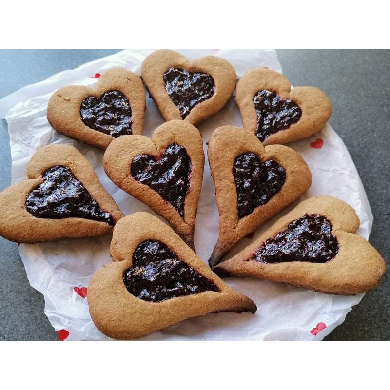 Biscuits cœur confitures  ❤️❤️❤️